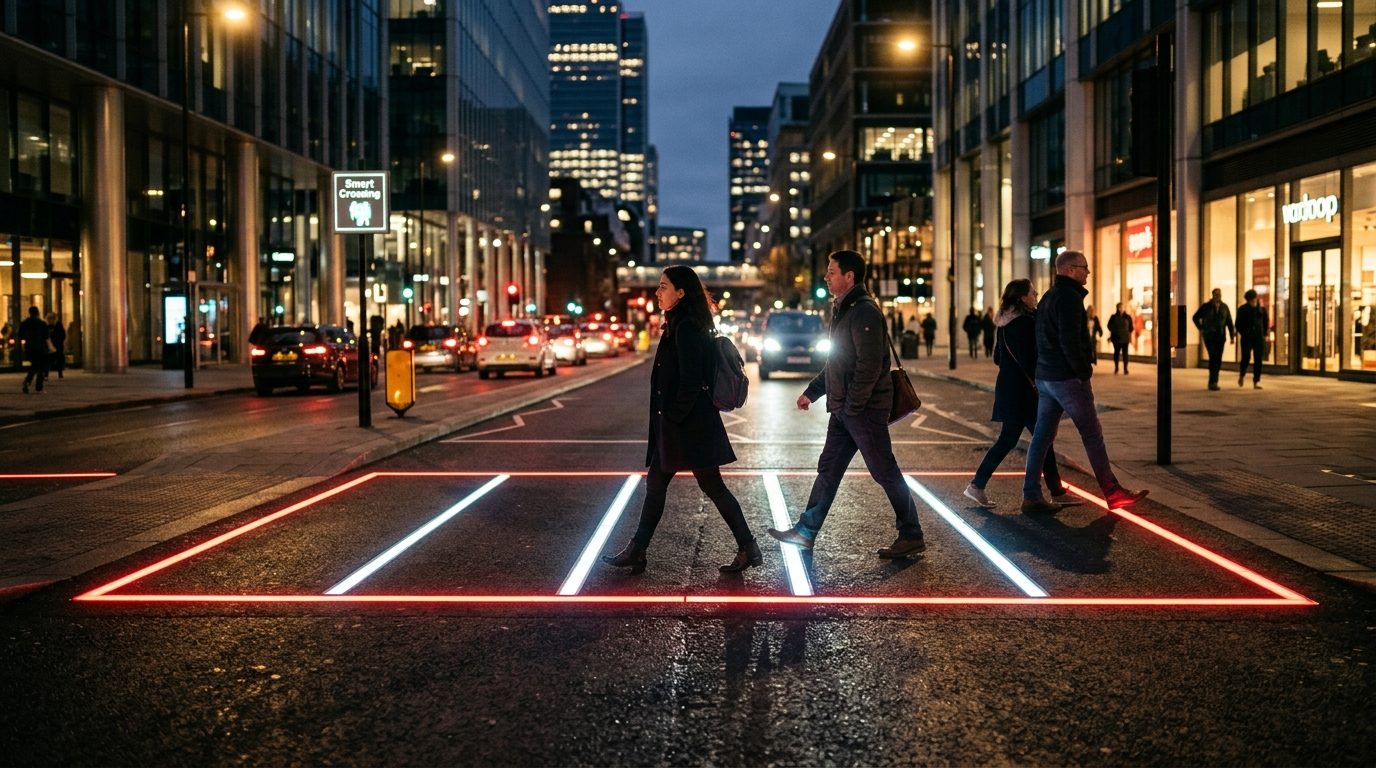 Passage piéton intelligent : quand la route s’éclaire pour sauver des vies