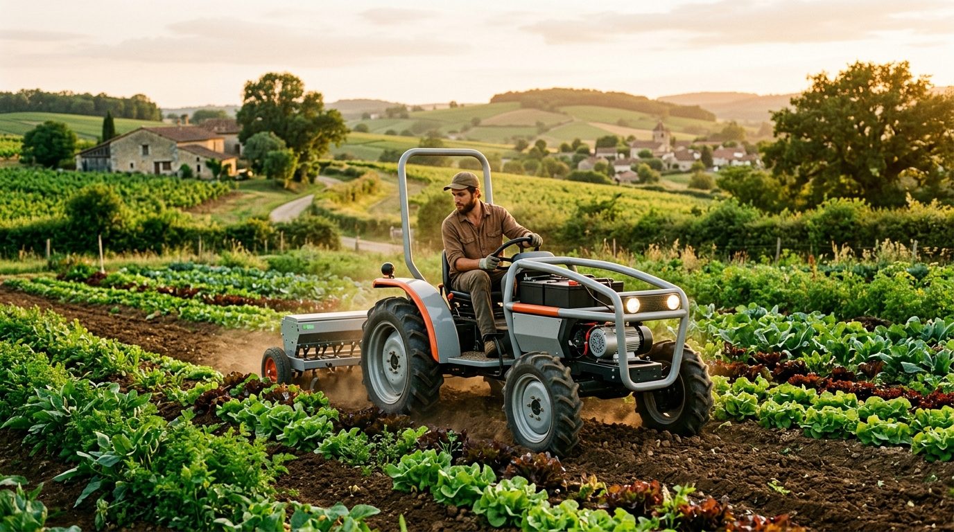 En Auvergne, le tracteur électrique Alpo réinvente le travail de la terre