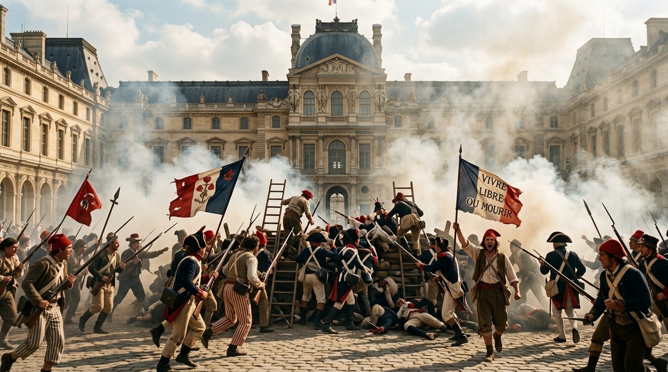 10 août 1792 : la prise des Tuileries et la chute de la royauté